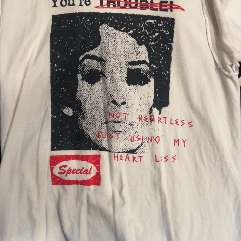 For Those Who Sin / FTWS - You’re Trouble White Graphic Tee